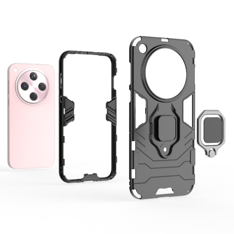 For OPPO Find X8 5G PC + TPU Shockproof Protective Phone Case with Magnetic Ring Holder