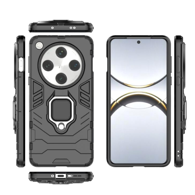 For OPPO Find X8 Pro PC + TPU Shockproof Protective Phone Case with Magnetic Ring Holder