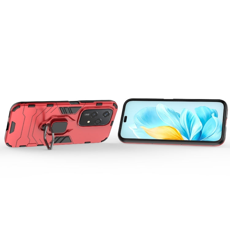 For Honor 200 Lite Global PC + TPU Shockproof Protective Phone Case with Magnetic Ring Holder