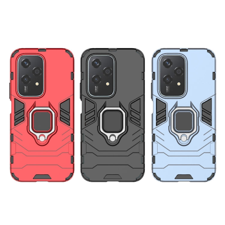 For Honor 200 Lite Global PC + TPU Shockproof Protective Phone Case with Magnetic Ring Holder