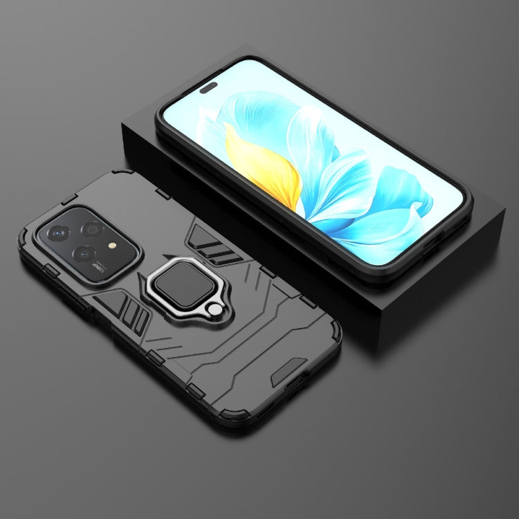For Honor 200 Lite Global PC + TPU Shockproof Protective Phone Case with Magnetic Ring Holder