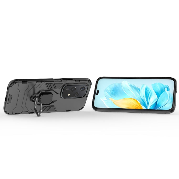For Honor 200 Lite Global PC + TPU Shockproof Protective Phone Case with Magnetic Ring Holder