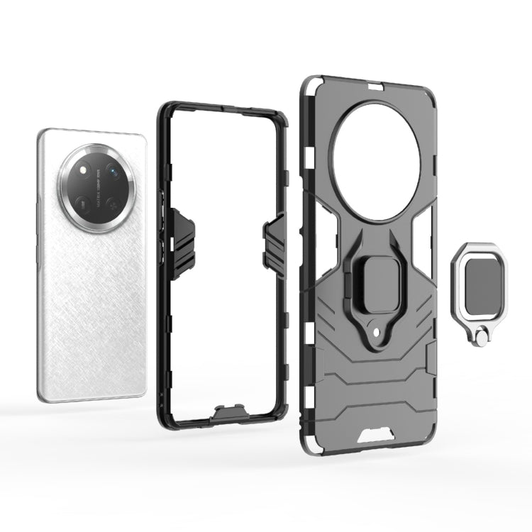 For Honor X60 Pro 5G PC + TPU Shockproof Protective Phone Case with Magnetic Ring Holder