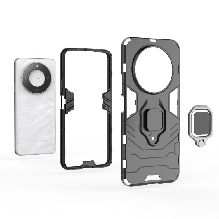 For Honor X60 5G PC + TPU Shockproof Protective Phone Case with Magnetic Ring Holder