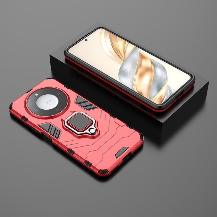 For Honor X60 5G PC + TPU Shockproof Protective Phone Case with Magnetic Ring Holder