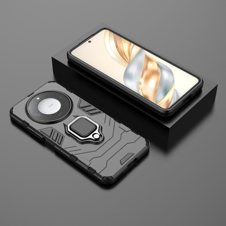 For Honor X60 5G PC + TPU Shockproof Protective Phone Case with Magnetic Ring Holder