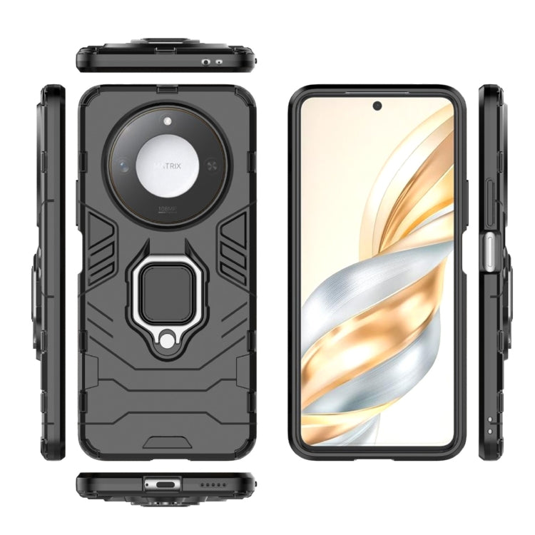 For Honor X60 5G PC + TPU Shockproof Protective Phone Case with Magnetic Ring Holder