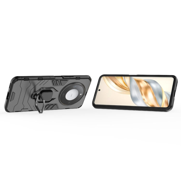 For Honor X60 5G PC + TPU Shockproof Protective Phone Case with Magnetic Ring Holder