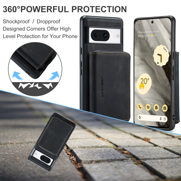 For Google Pixel 8 JEEHOOD Magnetic Zipper Wallet Phone Leather Case