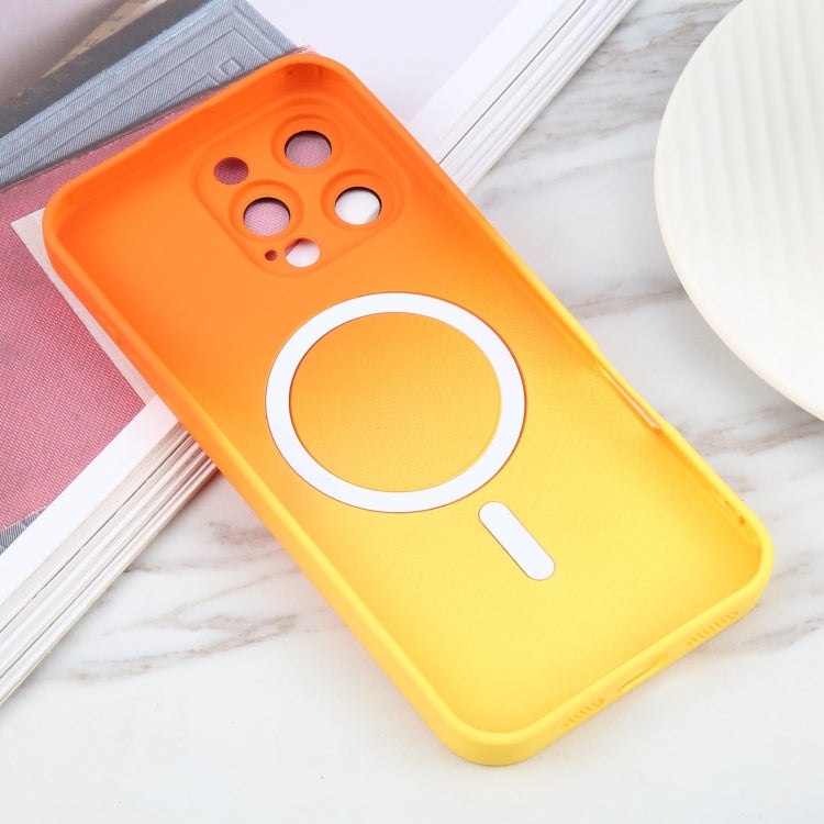 For iPhone 16 Pro Liquid TPU Silicone Gradient MagSafe Phone Case