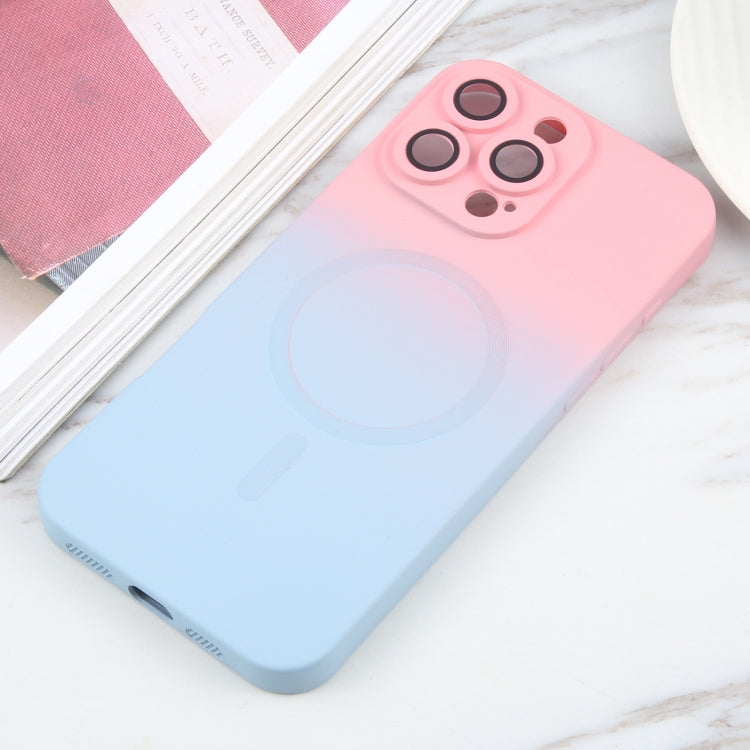 For iPhone 16 Pro Liquid TPU Silicone Gradient MagSafe Phone Case