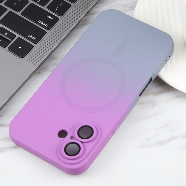 For iPhone 16 Plus Liquid TPU Silicone Gradient MagSafe Phone Case