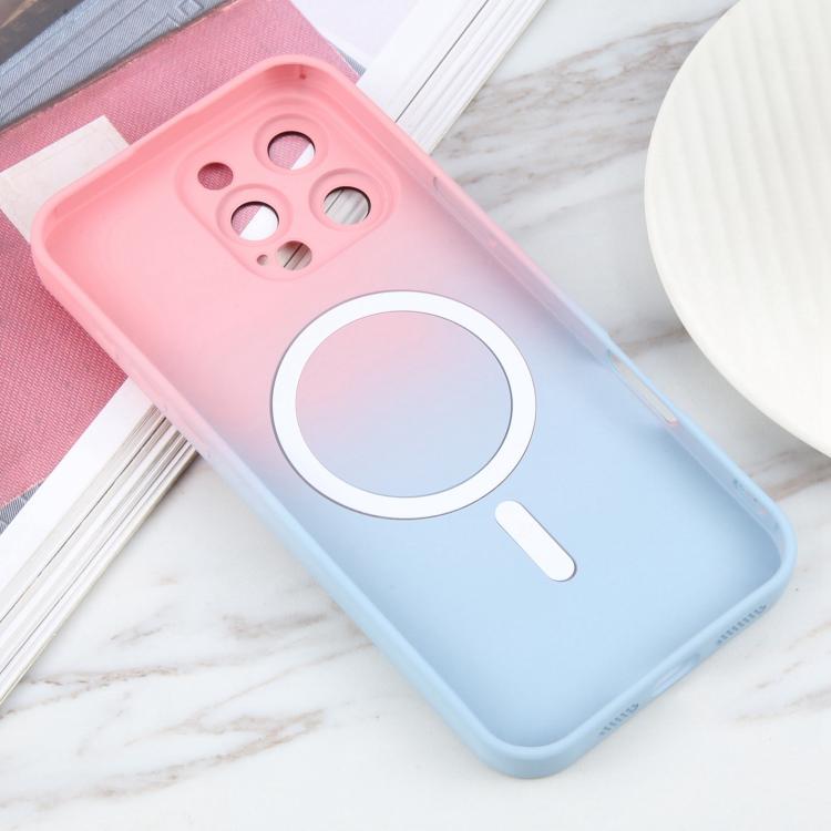 For iPhone 17e / 16e Liquid TPU Silicone Gradient MagSafe Phone Case