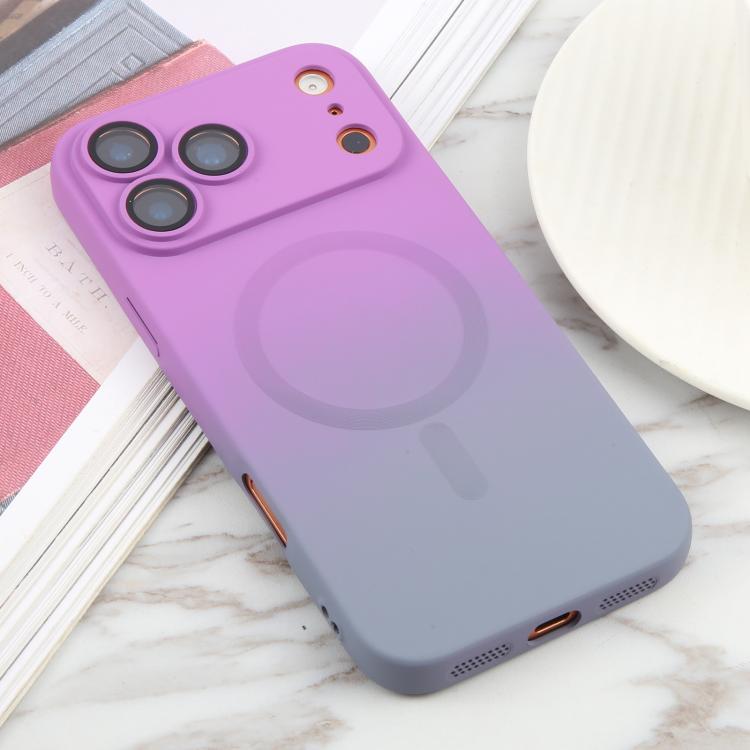 For iPhone 17 Pro Max Liquid TPU Silicone Gradient MagSafe Phone Case