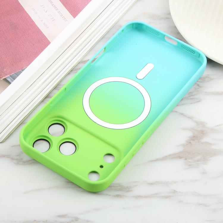 For iPhone 17 Pro Max Liquid TPU Silicone Gradient MagSafe Phone Case