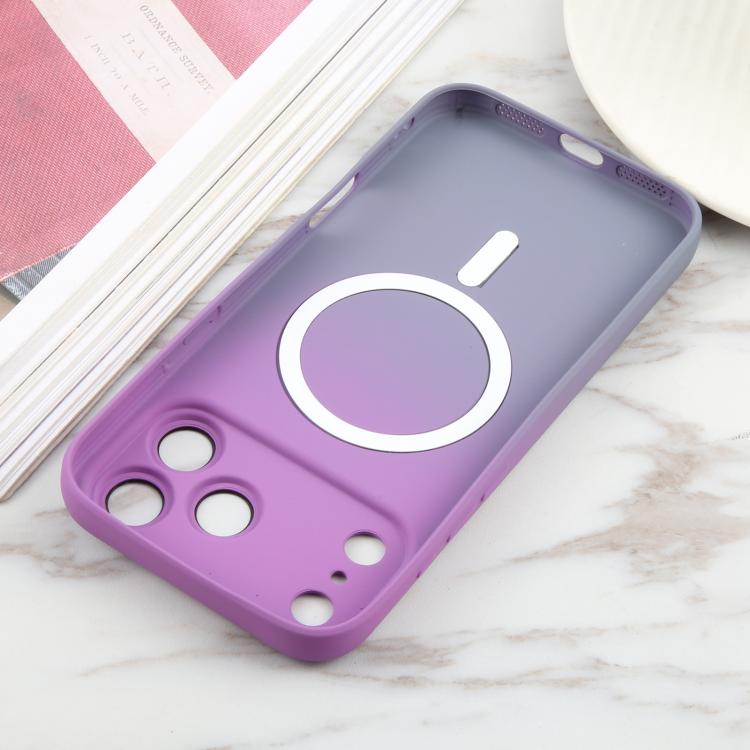 For iPhone 17 Pro Liquid TPU Silicone Gradient MagSafe Phone Case