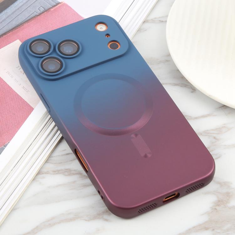 For iPhone 17 Pro Liquid TPU Silicone Gradient MagSafe Phone Case
