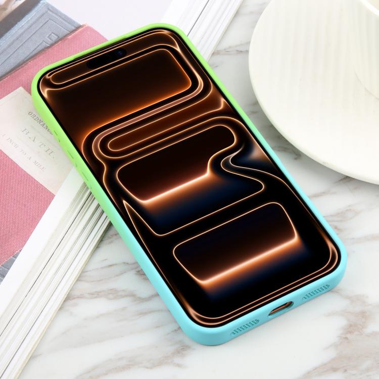 For iPhone 17 Pro Liquid TPU Silicone Gradient MagSafe Phone Case