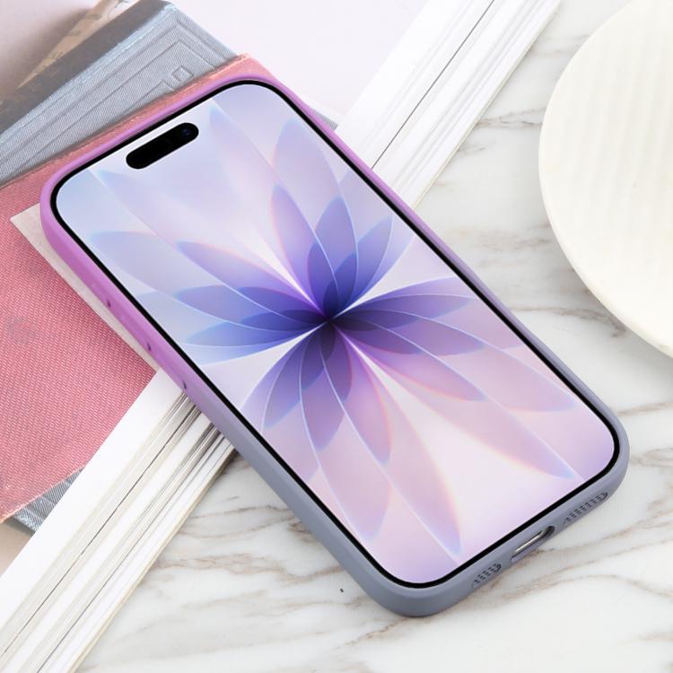 For iPhone 17 Liquid TPU Silicone Gradient MagSafe Phone Case