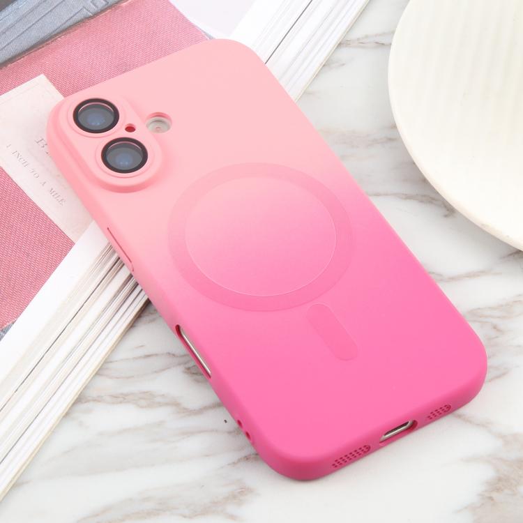 For iPhone 17 Liquid TPU Silicone Gradient MagSafe Phone Case