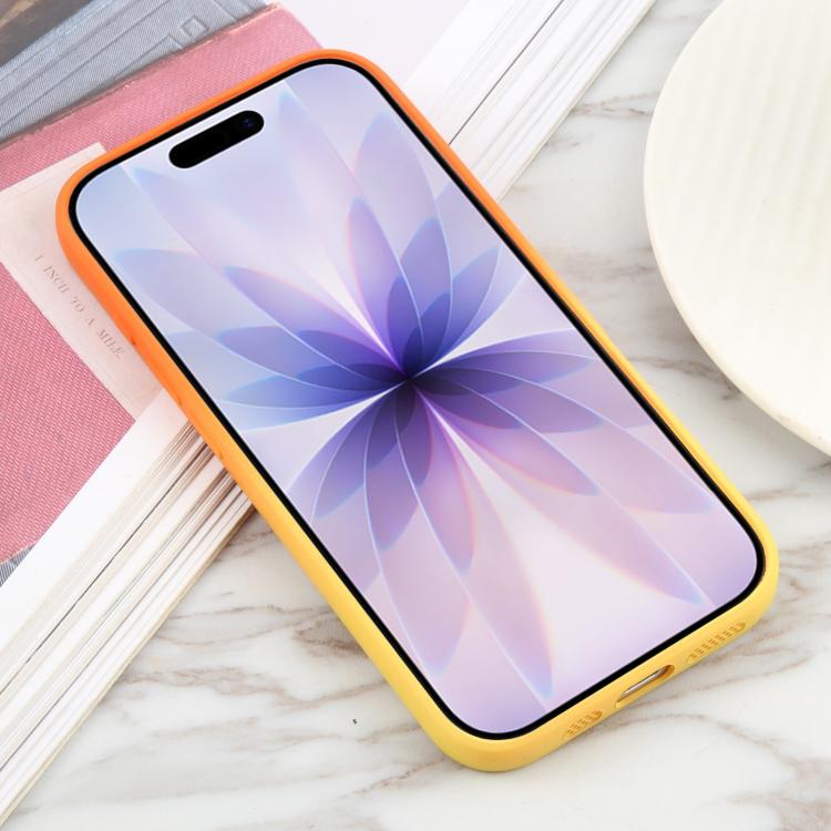 For iPhone 17 Liquid TPU Silicone Gradient MagSafe Phone Case