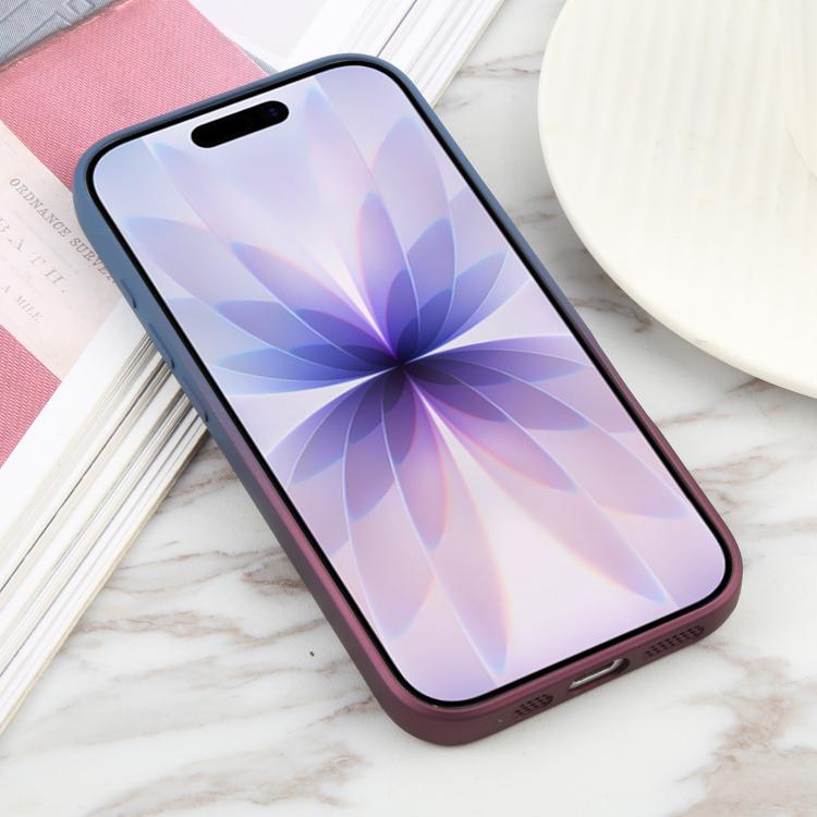 For iPhone 17 Liquid TPU Silicone Gradient MagSafe Phone Case