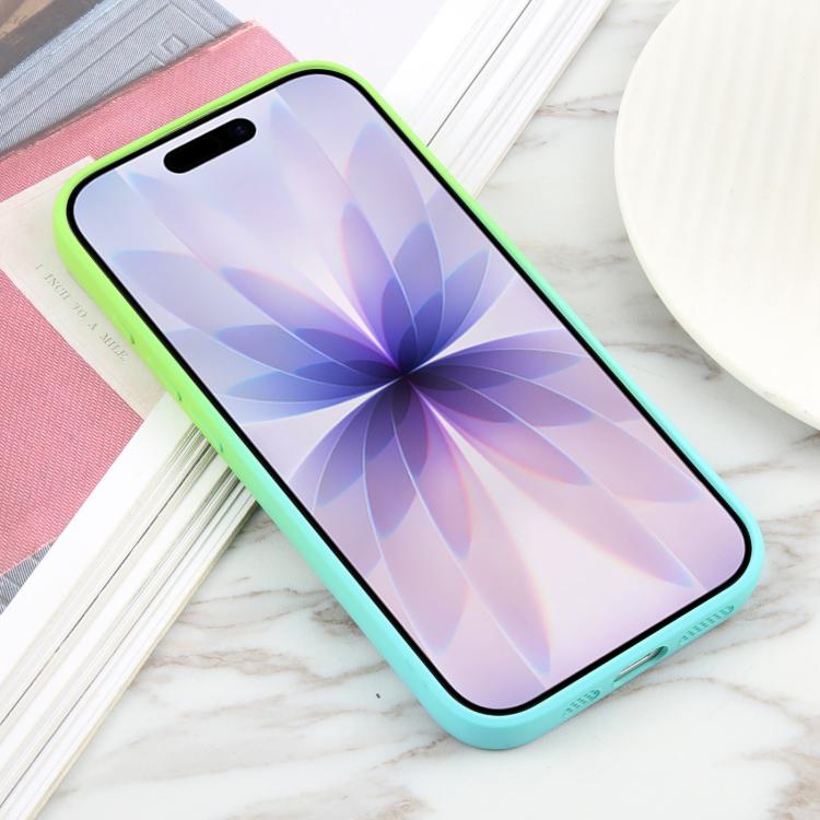 For iPhone 17 Liquid TPU Silicone Gradient MagSafe Phone Case