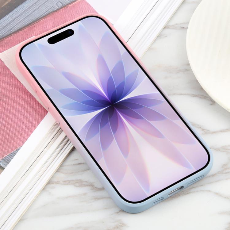 For iPhone 17 Liquid TPU Silicone Gradient MagSafe Phone Case
