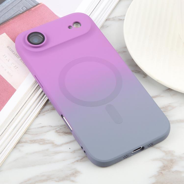 For iPhone Air Liquid TPU Silicone Gradient MagSafe Phone Case