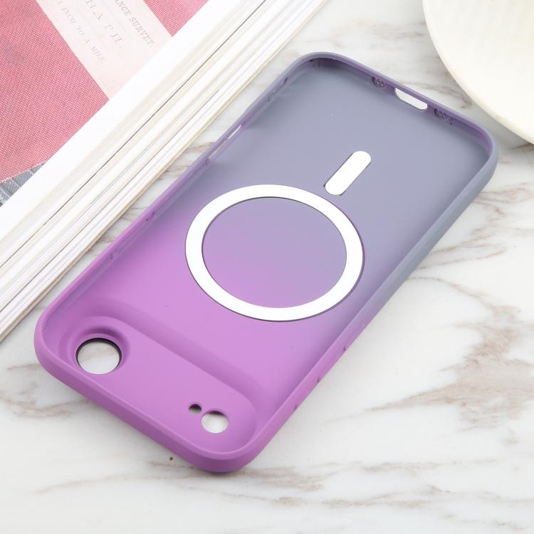 For iPhone Air Liquid TPU Silicone Gradient MagSafe Phone Case