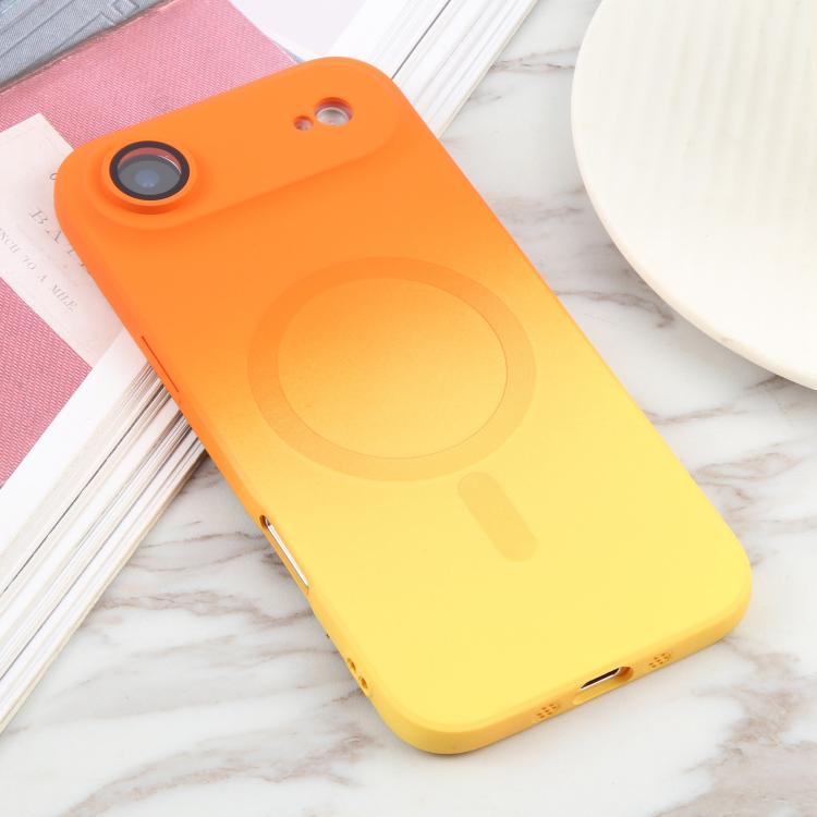 For iPhone Air Liquid TPU Silicone Gradient MagSafe Phone Case