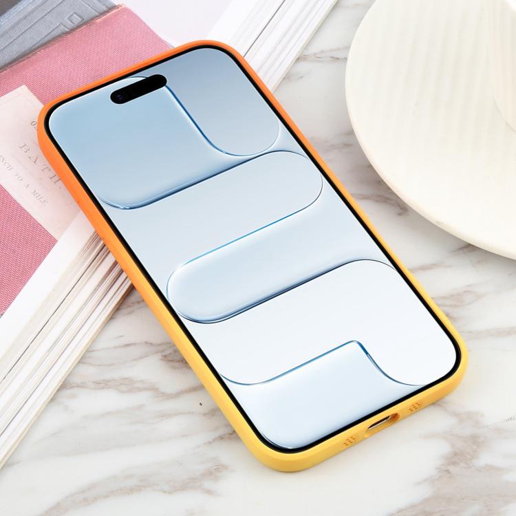 For iPhone Air Liquid TPU Silicone Gradient MagSafe Phone Case