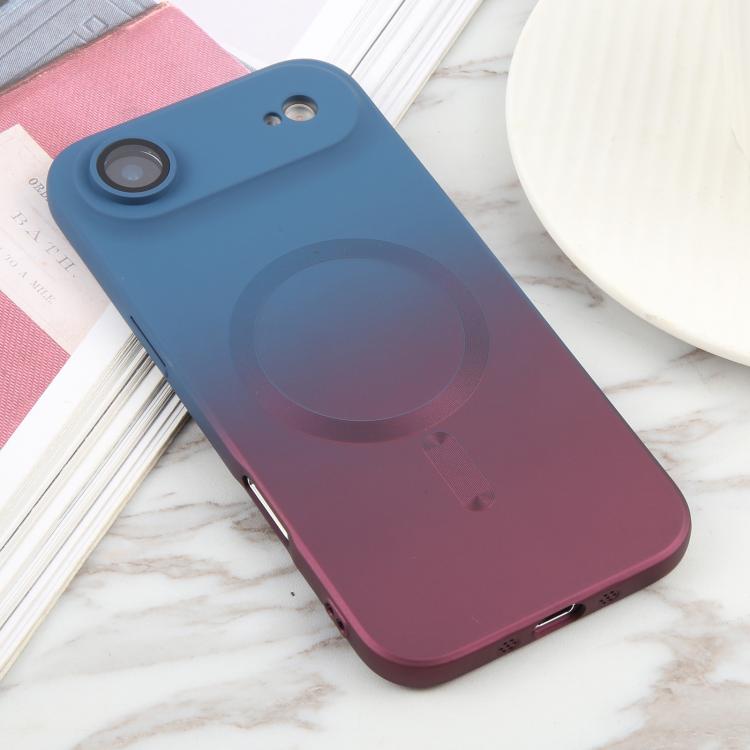 For iPhone Air Liquid TPU Silicone Gradient MagSafe Phone Case
