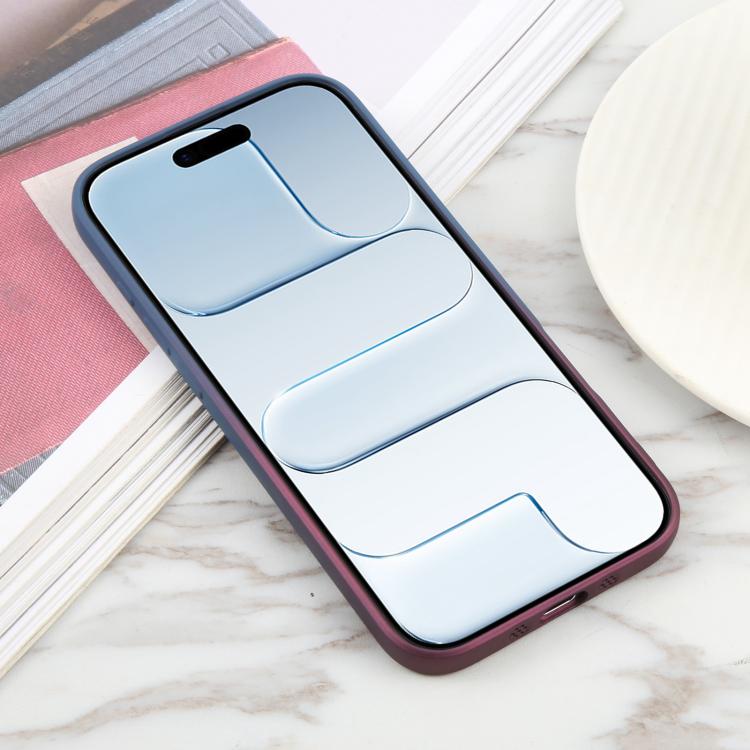 For iPhone Air Liquid TPU Silicone Gradient MagSafe Phone Case