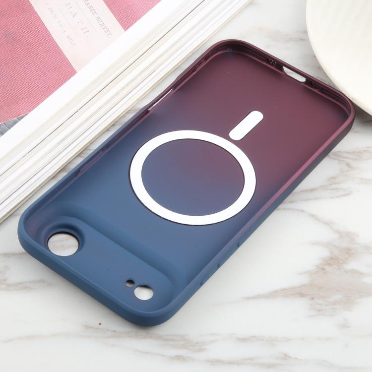 For iPhone Air Liquid TPU Silicone Gradient MagSafe Phone Case