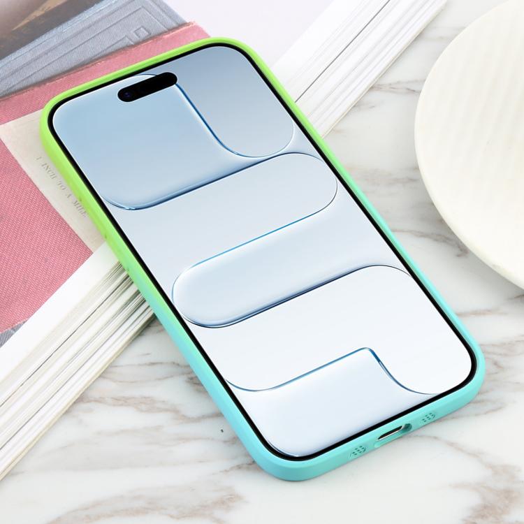 For iPhone Air Liquid TPU Silicone Gradient MagSafe Phone Case