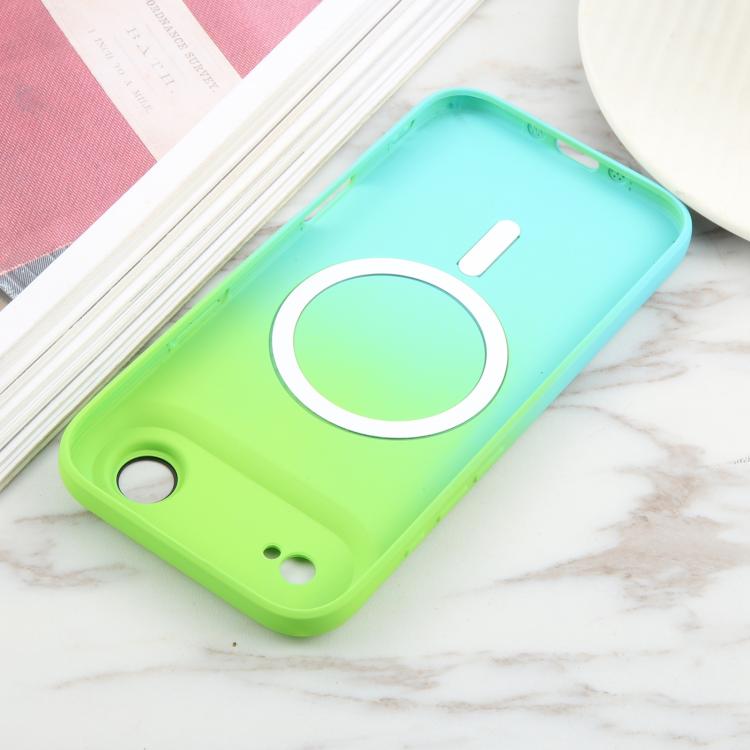 For iPhone Air Liquid TPU Silicone Gradient MagSafe Phone Case