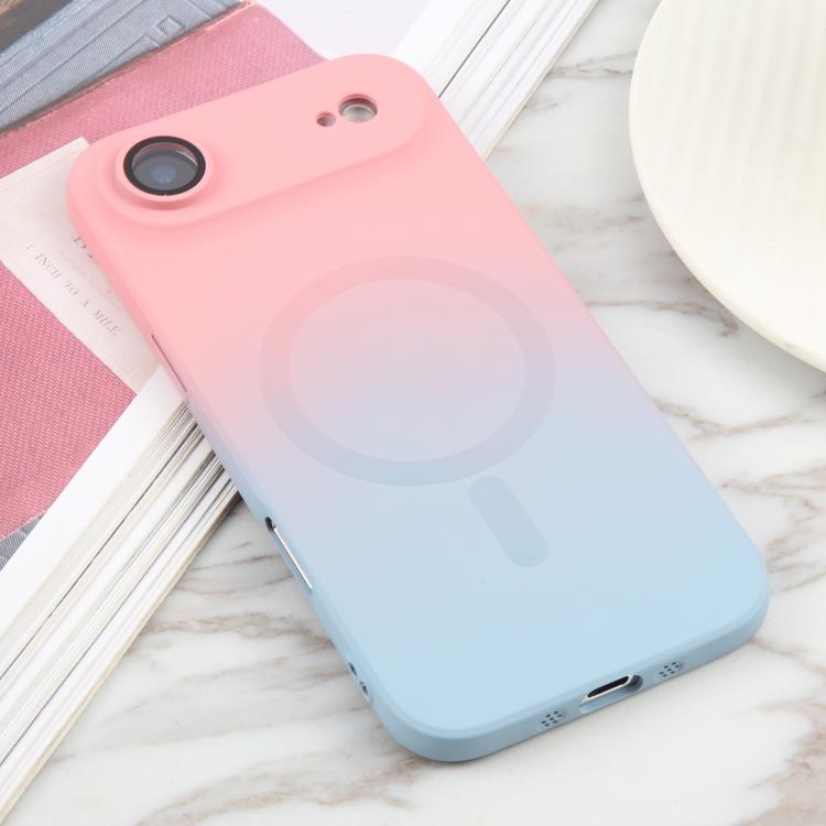 For iPhone Air Liquid TPU Silicone Gradient MagSafe Phone Case