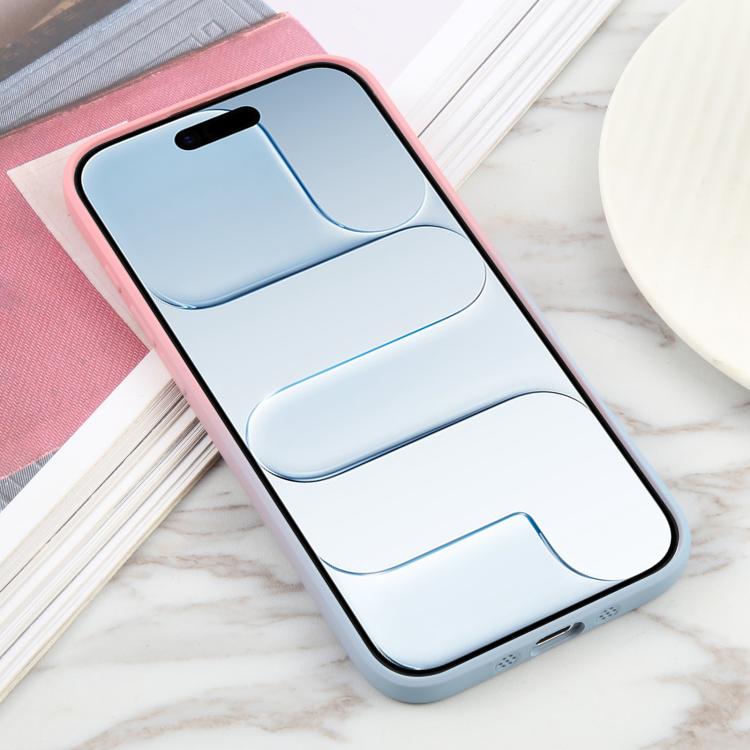 For iPhone Air Liquid TPU Silicone Gradient MagSafe Phone Case