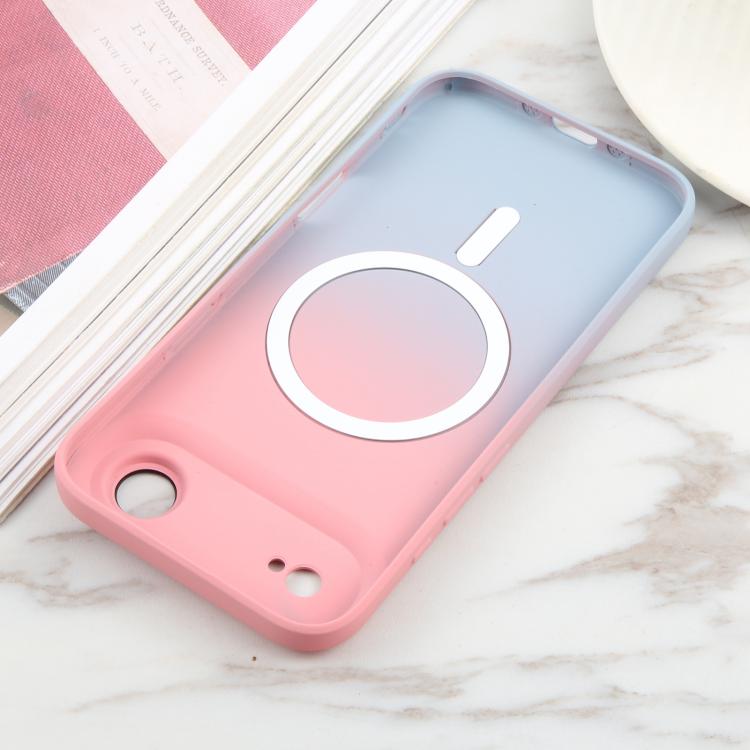 For iPhone Air Liquid TPU Silicone Gradient MagSafe Phone Case