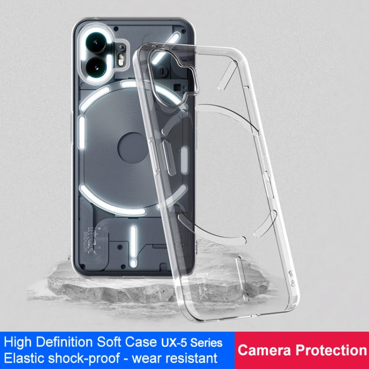 For Nothing Phone 2 imak UX-5 Series Transparent Shockproof TPU Protective Case(Transparent)