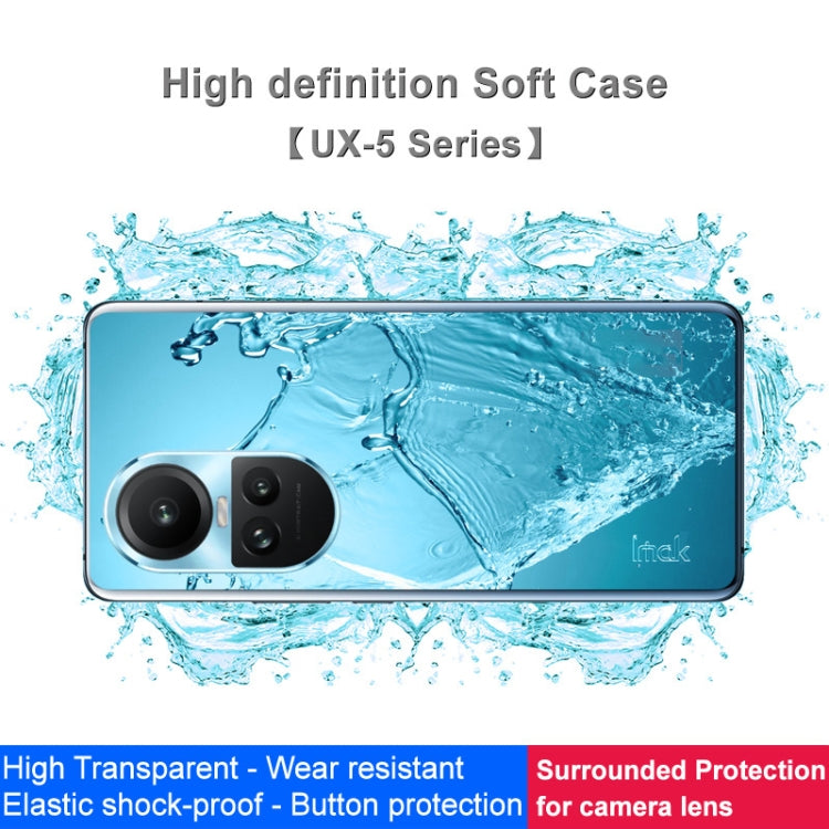 For OPPO Reno10 Pro 5G Global IMAK UX-5 Series Transparent TPU Phone Case