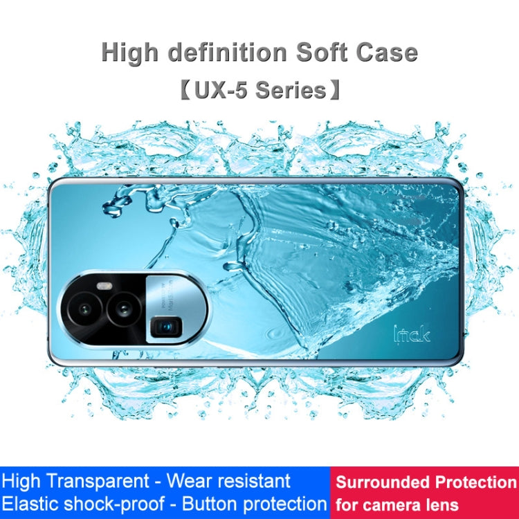For OPPO Reno10 Pro+ 5G Global IMAK UX-5 Series Transparent TPU Phone Case
