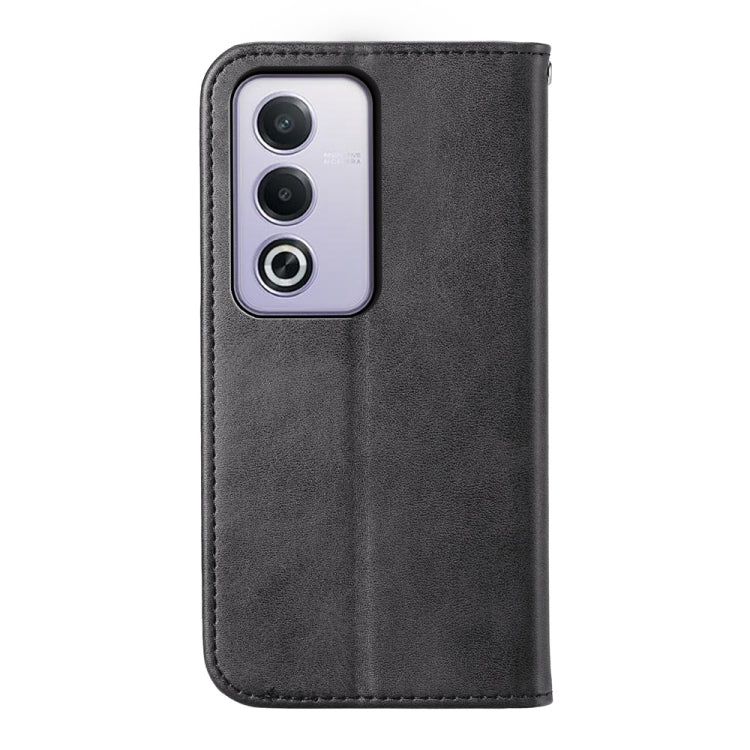 For OPPO A3 Pro 5G Cubic Grid Calf Texture Magnetic Leather Phone Case
