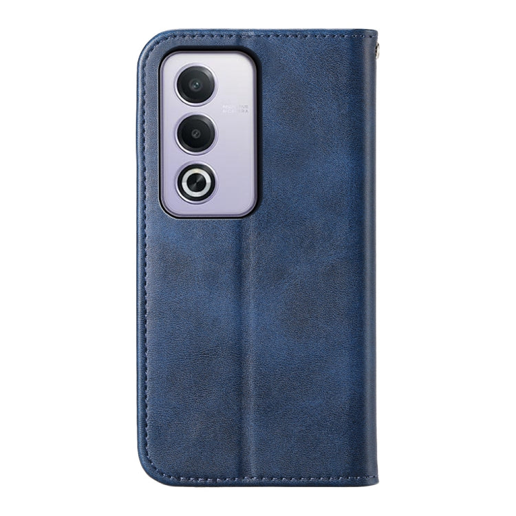 For OPPO A3 Pro 5G Cubic Grid Calf Texture Magnetic Leather Phone Case