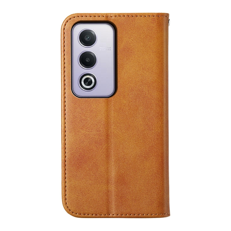 For OPPO A3 Pro 5G Cubic Grid Calf Texture Magnetic Leather Phone Case