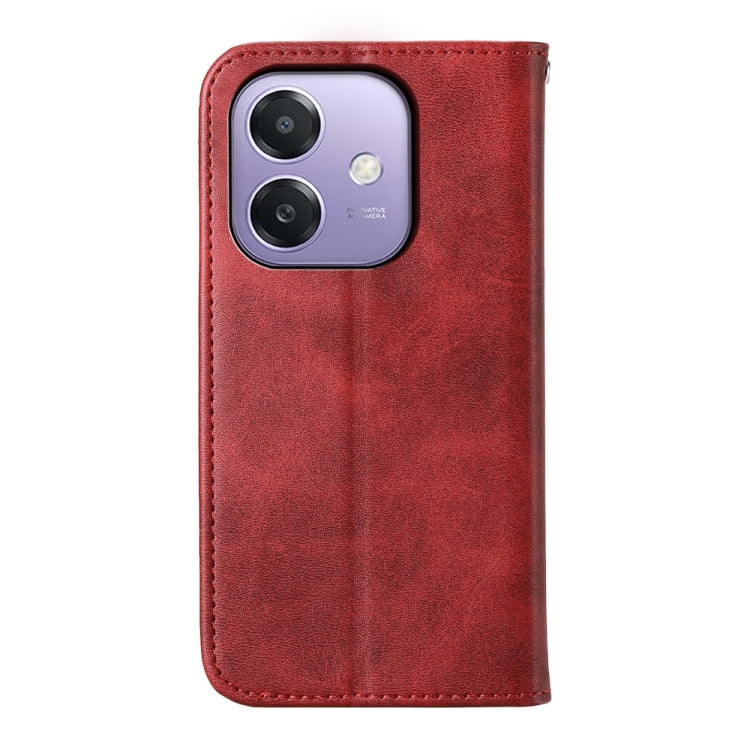 For OPPO A3 4G / 5G / A3X 4G / 5G India Cubic Grid Calf Texture Magnetic Leather Phone Case