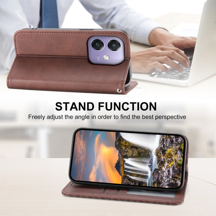 For OPPO A3 4G / 5G / A3X 4G / 5G India Cubic Grid Calf Texture Magnetic Leather Phone Case