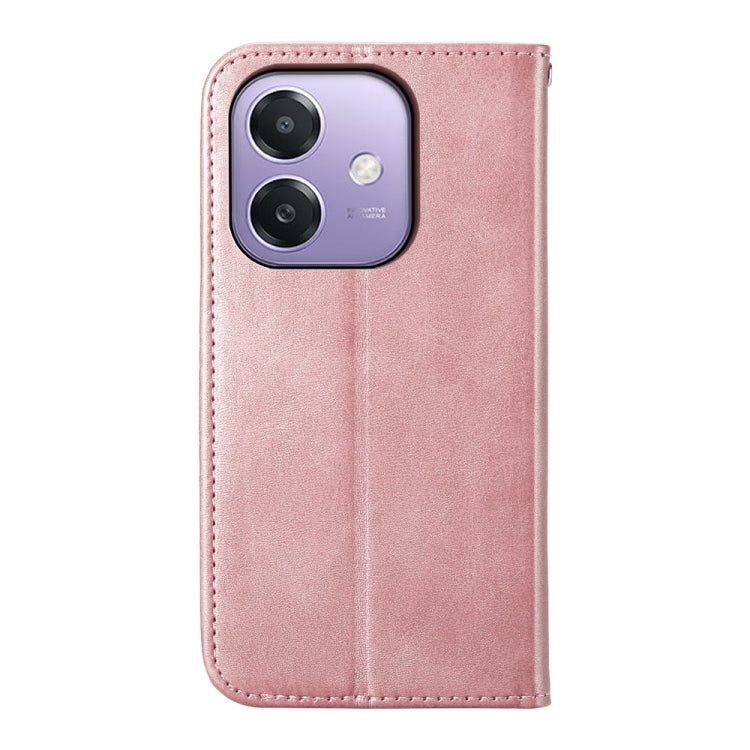For OPPO A3 4G / 5G / A3X 4G / 5G India Cubic Grid Calf Texture Magnetic Leather Phone Case