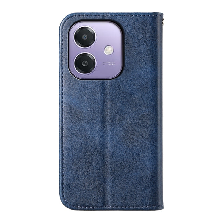 For OPPO A3 4G / 5G / A3X 4G / 5G India Cubic Grid Calf Texture Magnetic Leather Phone Case